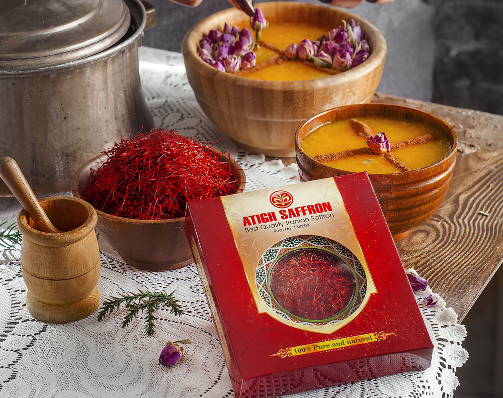 How do Iranians use saffron