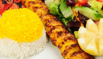 A recipe of Saffron-Yogurt Persian chicken kebab